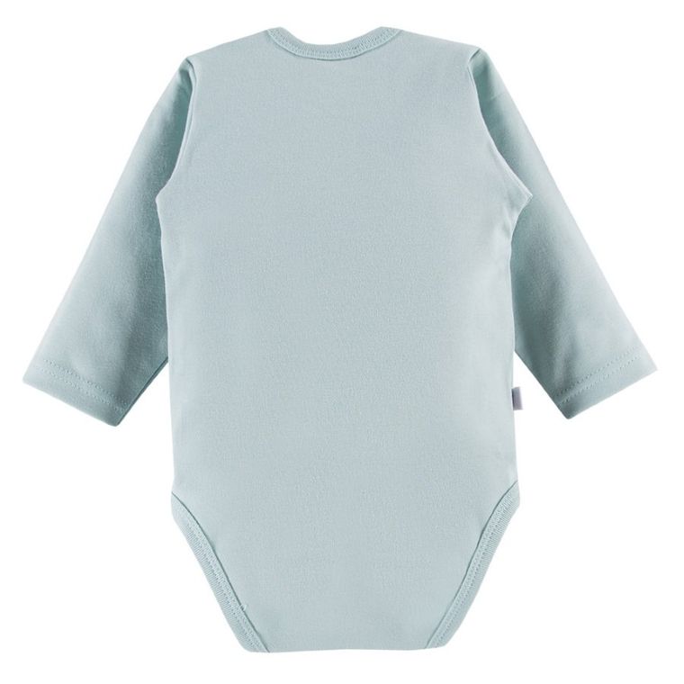 Body niemowlęce z długim rękawem, miętowe, Eevi
