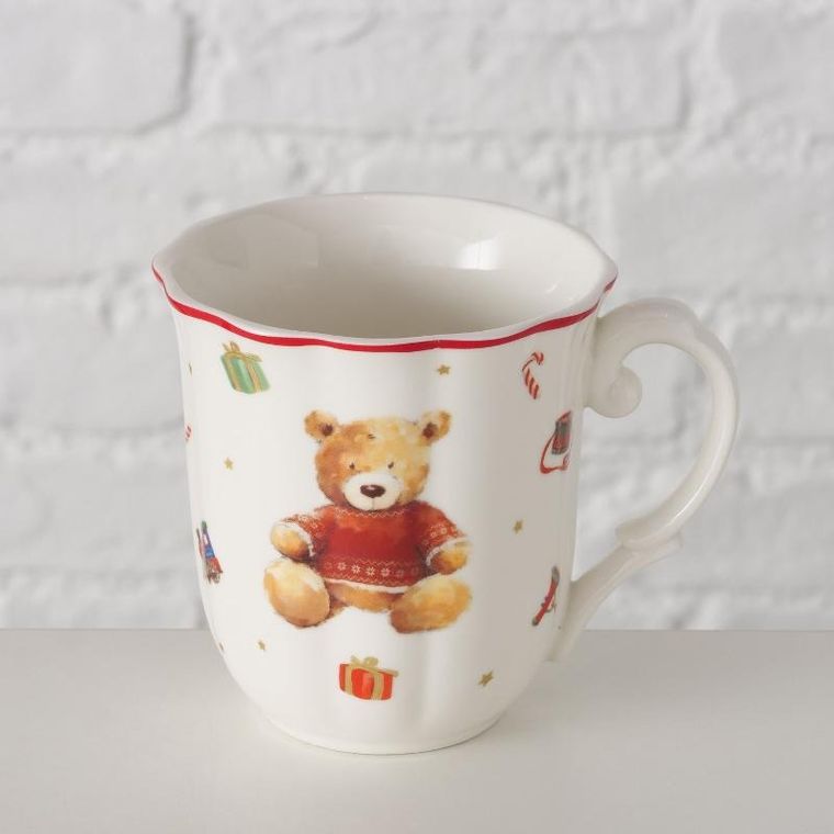 Boltze Home, Bailey, kubek z motywem misia, 350 ml