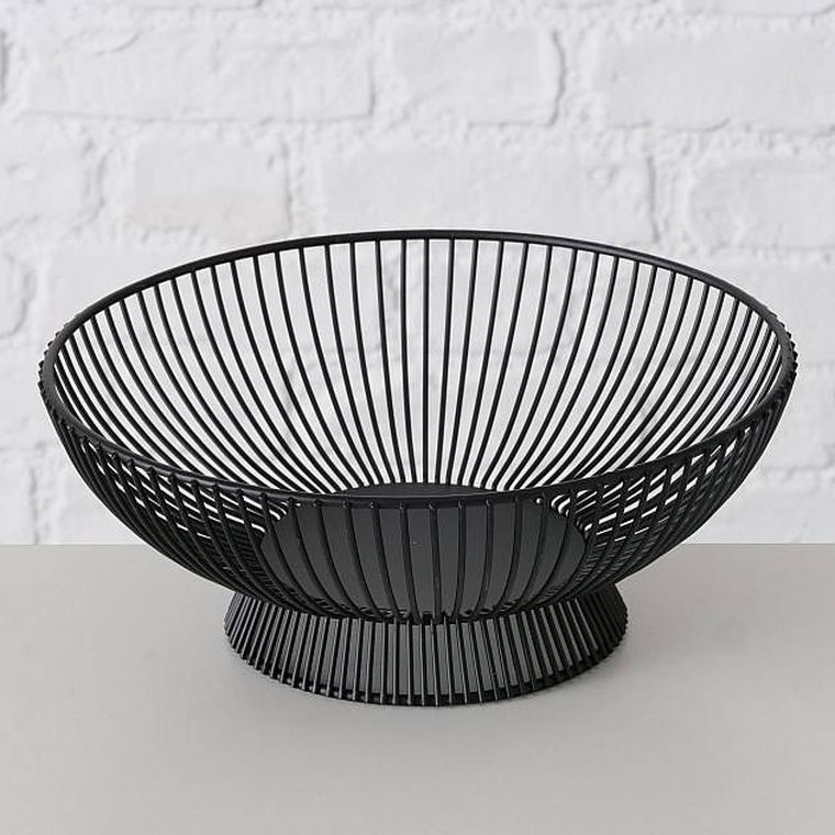 Boltze Home, Balu, misy dekoracyjne, czarne, 2 szt.