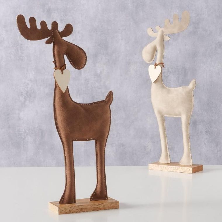 Boltze Home, Booner, figurka renifera, ręcznie robiona, 34 cm