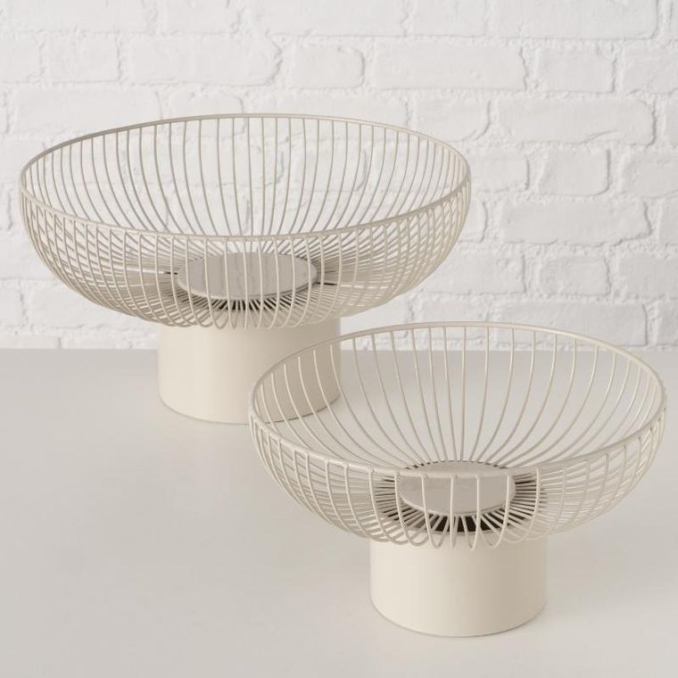 Boltze Home, Cindy, patery metalowe na owoce, 30-39 cm, 2 szt.