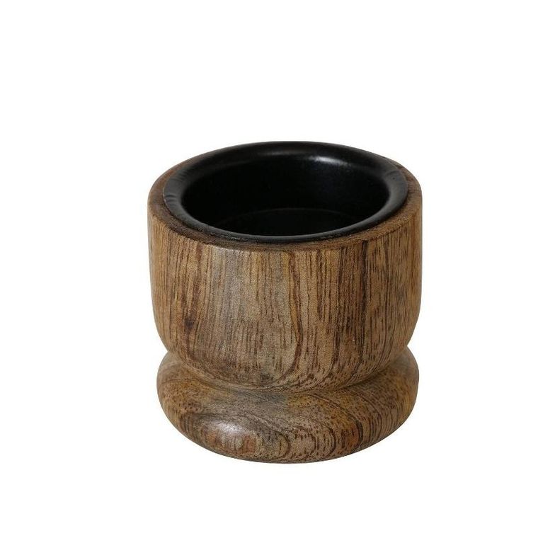 Boltze Home, drewniane świeczniki Numli, drewno mango, 2 szt.