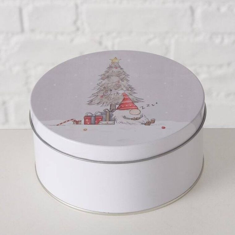 Boltze Home, Fiete, zestaw trzech puszek do przechowywania, średnica 14-20 cm