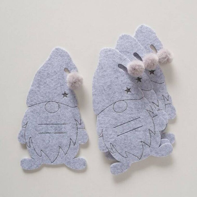 Boltze Home, Gnomy, kieszonki na sztućce filcowe, 4 szt.