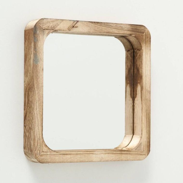 Boltze Home, lustra drewniane na ścianę, kwadratowe, Mambo, 3 szt.