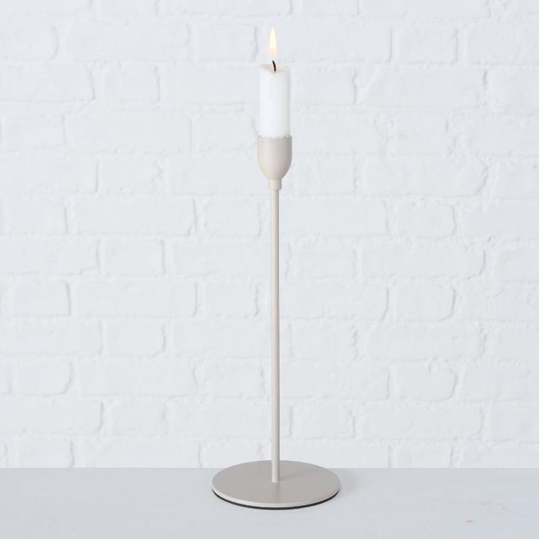 Boltze Home, metalowe świeczniki na świece obiadowe, Malte