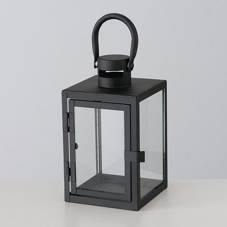 Boltze Home, metalowy lampion ze szklaną szybą, dwa rozmiary, Arana