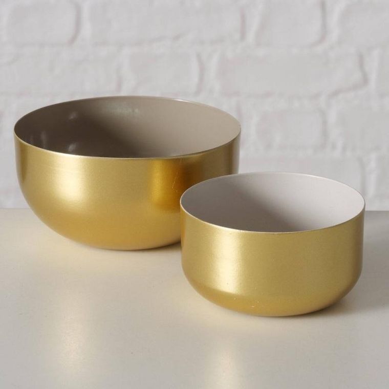 Boltze Home, misy dekoracyjne, złote, 2 szt.
