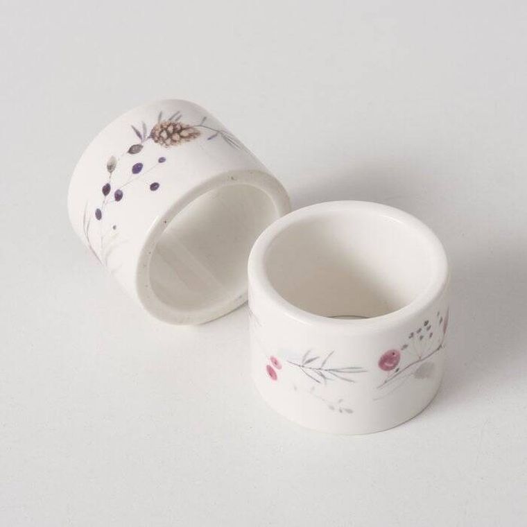 Boltze Home, Nordala, ceramiczne obrączki do serwetek, 2 szt.