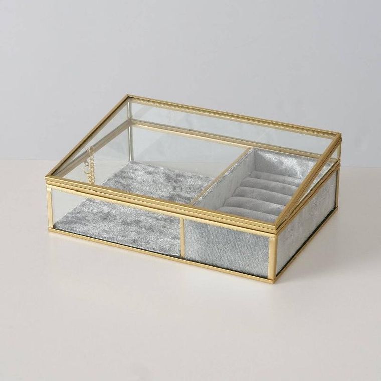 Boltze Home, pudełko na zegarki i na biżuterię, Clipo, transparentne