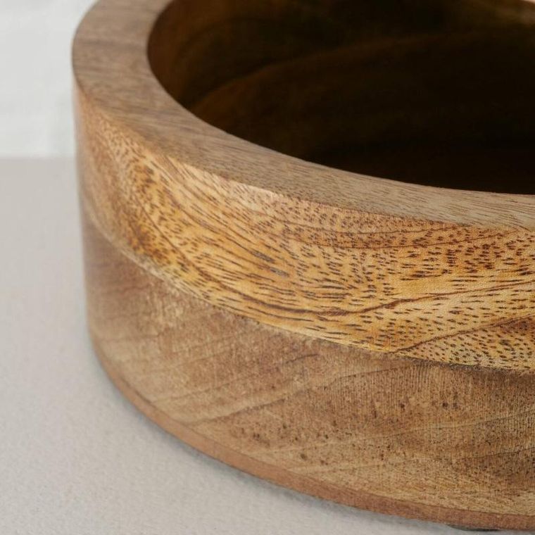 Boltze Home, pudełko okrągłe KABIR, drewno mango, Ø 19 cm