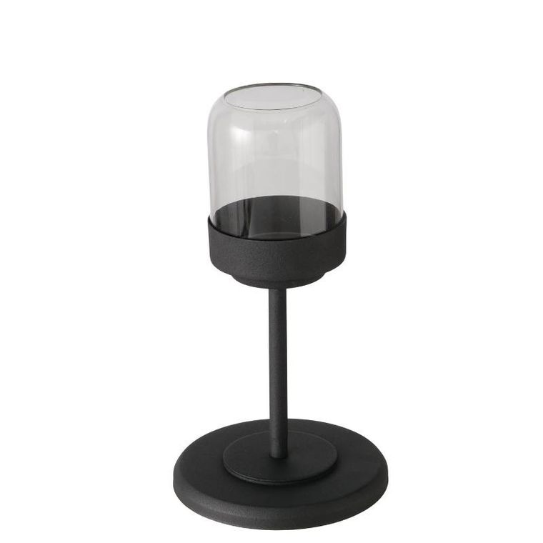 Boltze Home, Senza, zestaw metalowych lampionów ze szklaną kopułą, 3 szt.