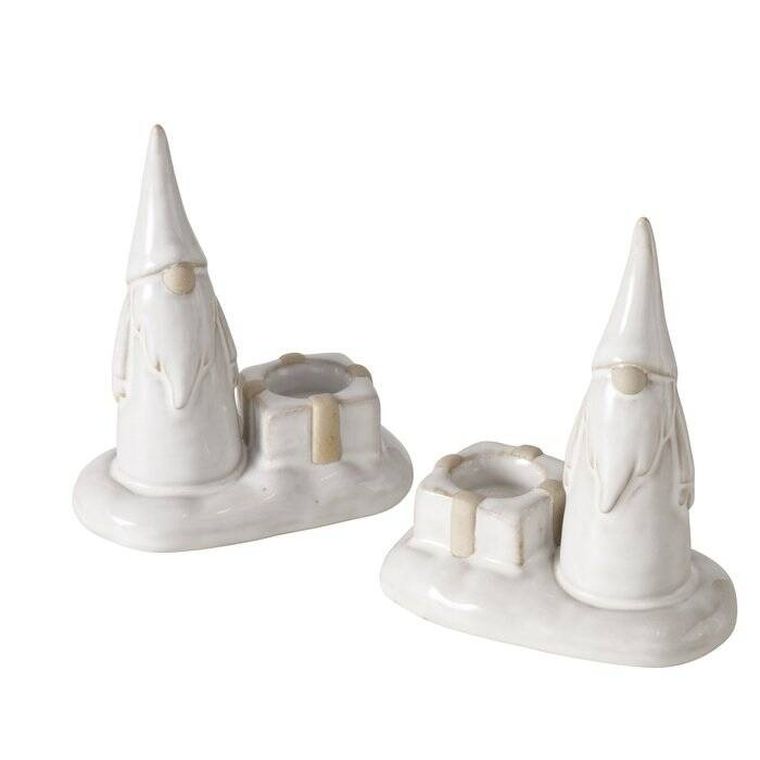 Boltze Home, Slavko, świecznik z gnomem na pojedynczą świecę, 11 cm