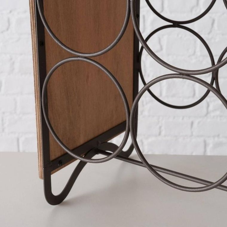 Boltze Home, stojak na wino loft Chianti, na 6 butelek, 50 cm