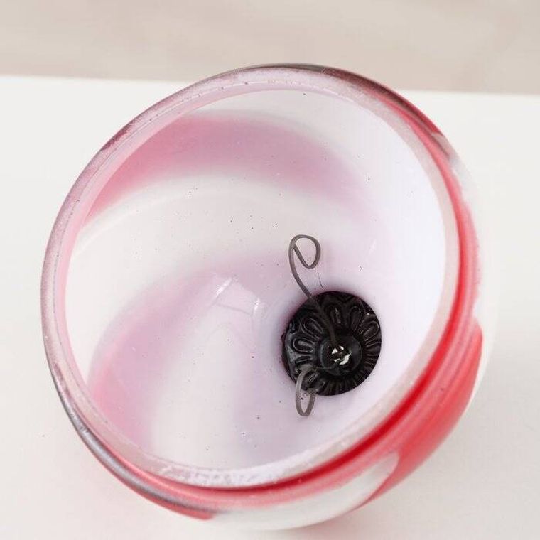 Boltze Home, Sugis, szklana świeca w kształcie bombki, 10 cm
