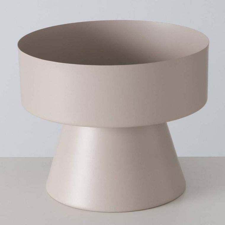 Boltze Home, świeczniki szklane Pallas, metalowa nóżka, 2 szt.