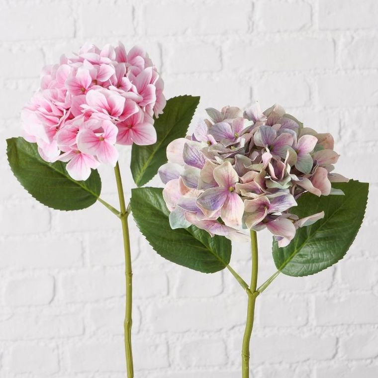 Boltze Home, sztuczna hortensja na łodydze, 46 cm