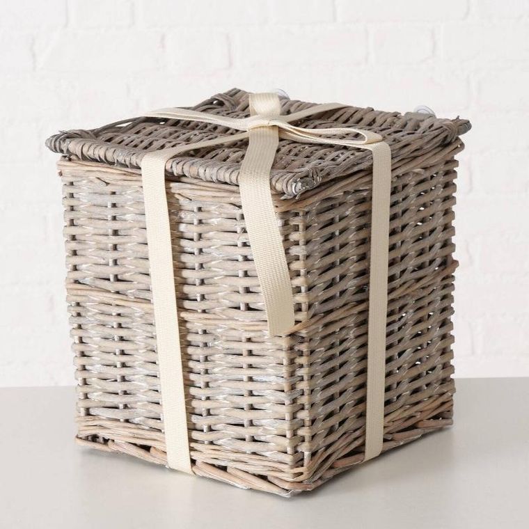 Boltze Home, Tango, kosze wiklinowe zamykane, 3 szt.