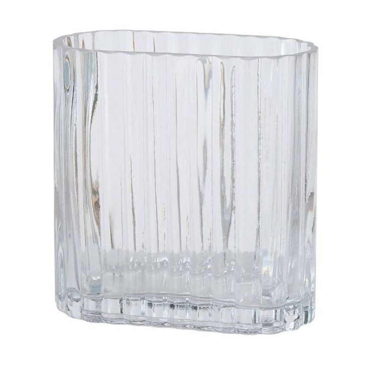 Boltze Home, wazon szklany, Tulipa, podłużny, przeźroczyste szkło, 2 szt.