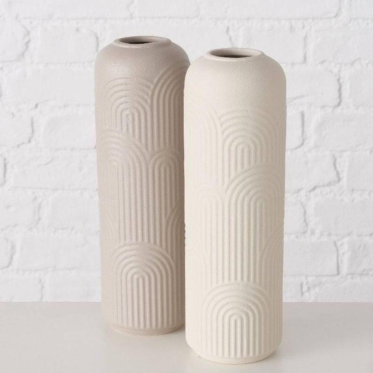 Boltze Home, wazon z kamionki, Aliette, 25 cm