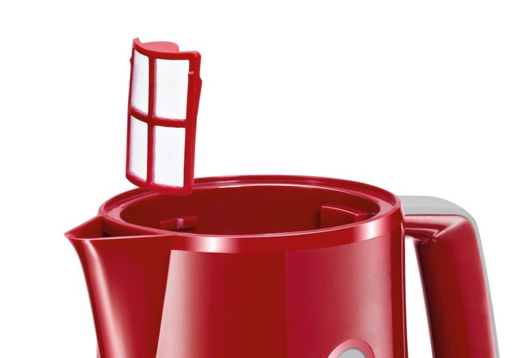 Bosch, czajnik elektryczny TWK 3A014, czerwony, 1.7 l