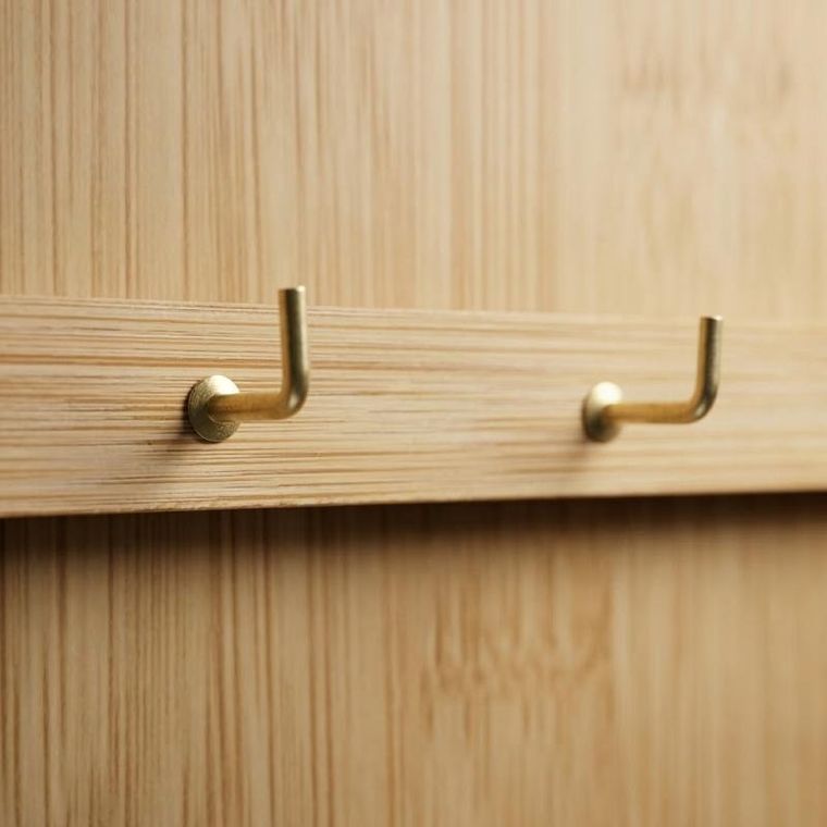 Boximo, Kizu, wisząca szafka na klucze, bambusowa, 19-27-6 cm