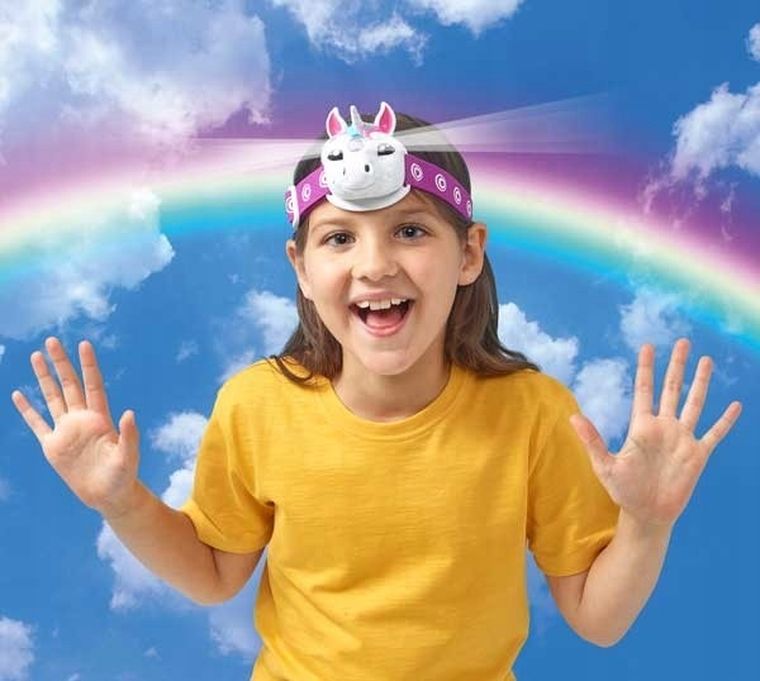 Brainstorm, latarka czołowa, jednorożec