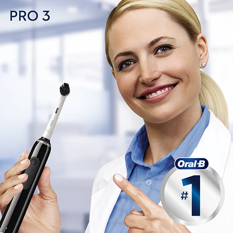 Braun, Oral-B, szczoteczka elektryczna, PRO3 3000, czarna