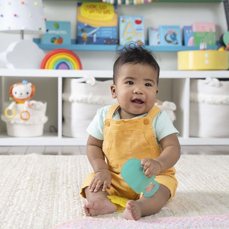 Bright Starts, Sunny Soothers, gryzak w kształcie słonecznika i lodów, 2 szt.