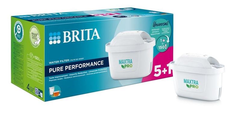 Brita, Maxtra Pro Pure Performance, filtr do wody, 6 szt.