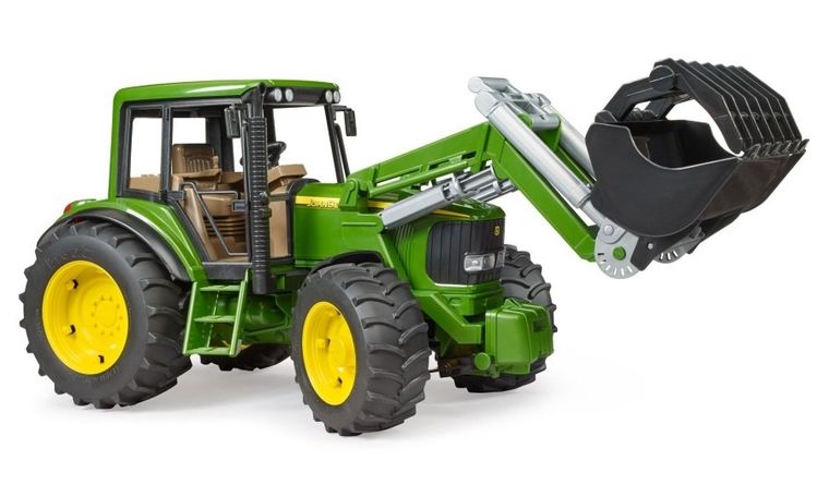 Bruder, Traktor John Deere 6920 z ładowarką czołową