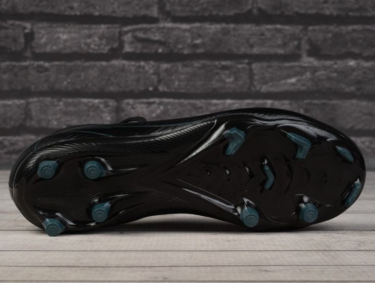 Buty piłkarskie dziecięce, lanki, czarne, Nike Zoom Vapor 16 Academy FG/MG