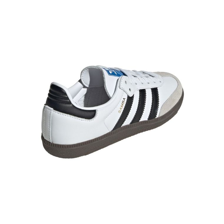 Buty sportowe dziecięce, skórzane, białe, Adidas Samba OG