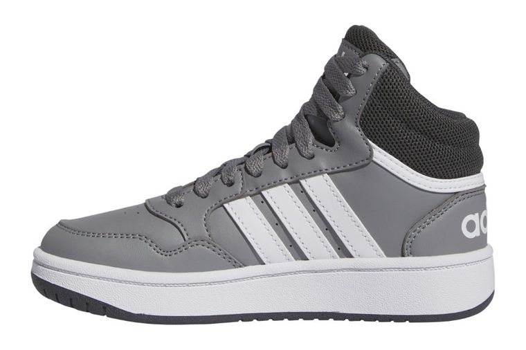 Buty sportowe dziecięce, szare, Adidas Hoops 3.0