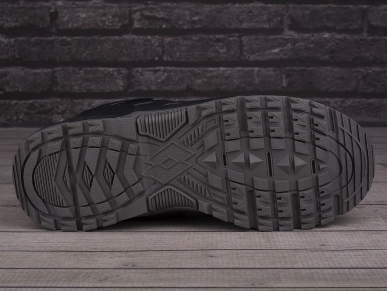 Buty trekkingowe męskie, czarne, Lotto Groton