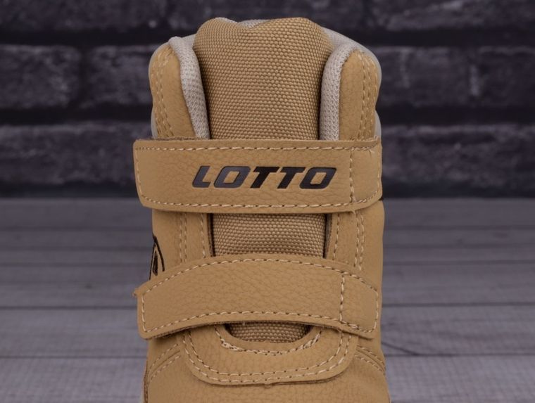 Buty zimowe dziecięce, ocieplane, brązowe, Lotto