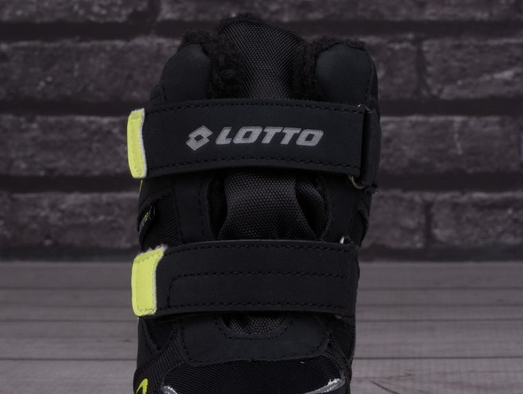 Buty zimowe dziecięce, ocieplane, czarne, Lotto