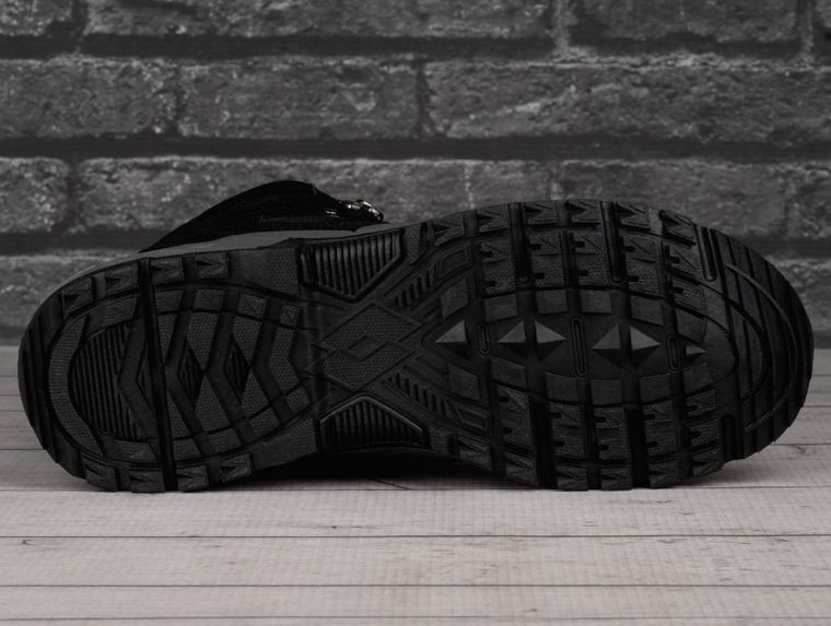 Buty zimowe męskie, czarne, Lotto Woodlark Mid