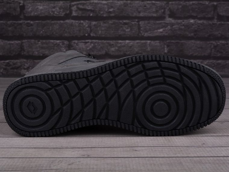 Buty zimowe męskie, ocieplane, szare, Lotto Prehna Fur