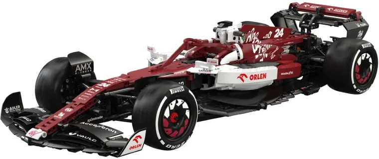 Cada, Alfa Romeo, Formuła 1 Team Orlen, samochód wyścigowy, czerwony, 1:8, 1868 elementów