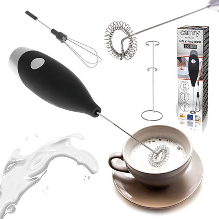 Camry, spieniacz do mleka z mieszadłem i stojakiem