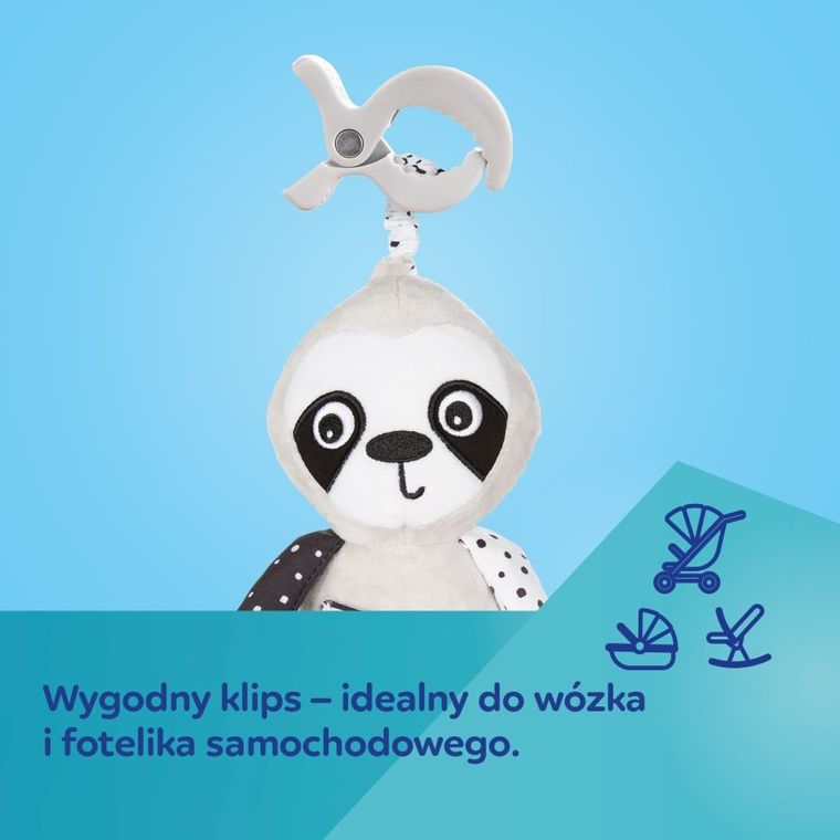 Canpol babies, BabiesBoo, interaktywna sensoryczna zabawka Leniwiec