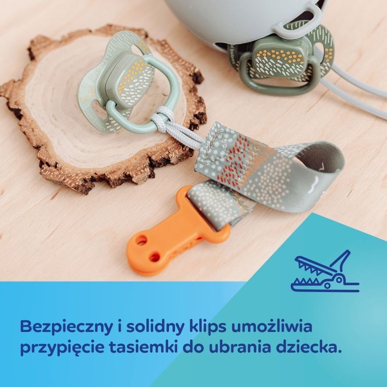 Canpol babies, Mountains, tasiemka do smoczka uspokajającego, zielony