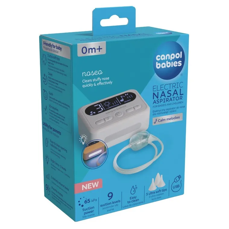 Canpol babies, Noseo, elektryczny aspirator do nosa dla niemowląt i dzieci