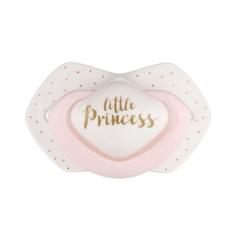 Canpol babies, Royal Baby, smoczek uspokajający, silikonowy, symetryczny, 0-6m, 2 szt., różowy