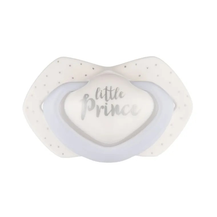 Canpol babies, Royal Baby, smoczek uspokajający, silikonowy, symetryczny, 6-18m, 2 szt., niebieski