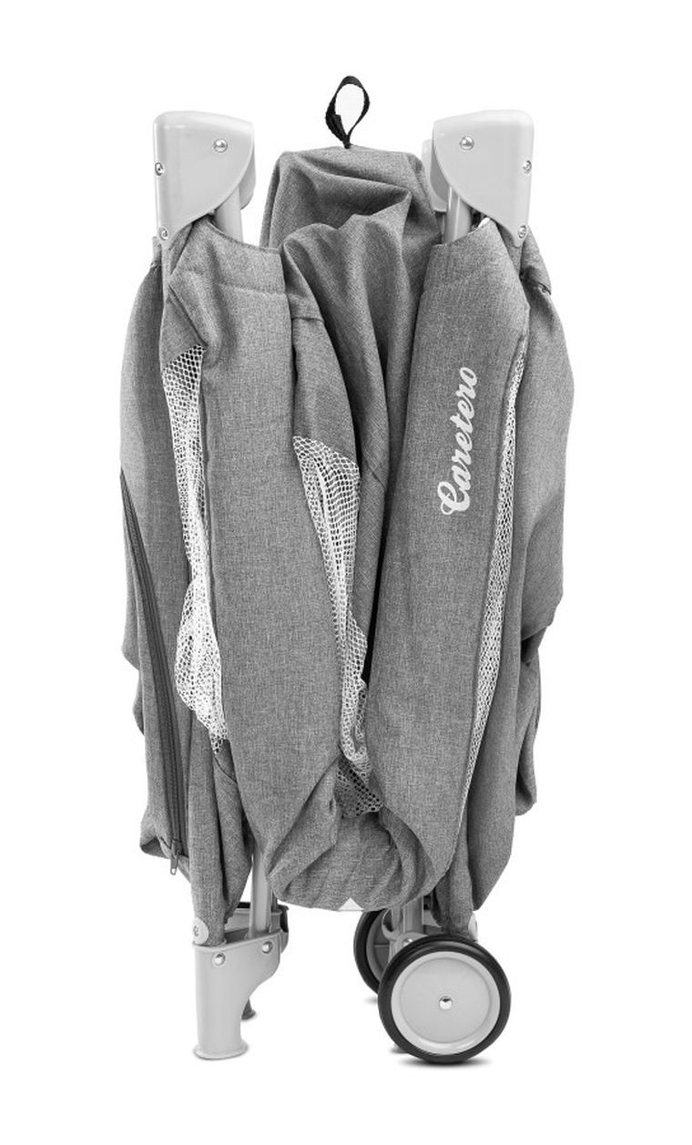 Caretero, Basic Plus, łóżeczko turystyczne, Grey