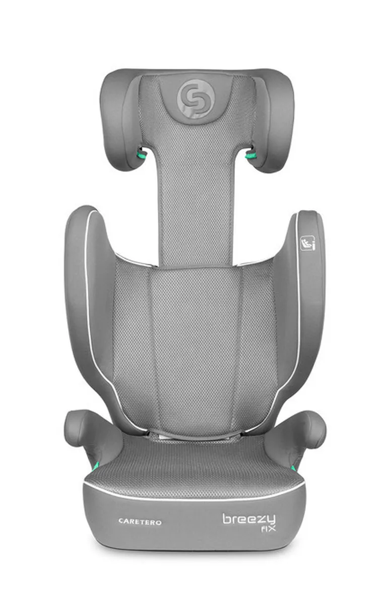 Caretero, Breezy Fix, fotelik samochodowy 2w1, podstawka, grey, 100-150 cm