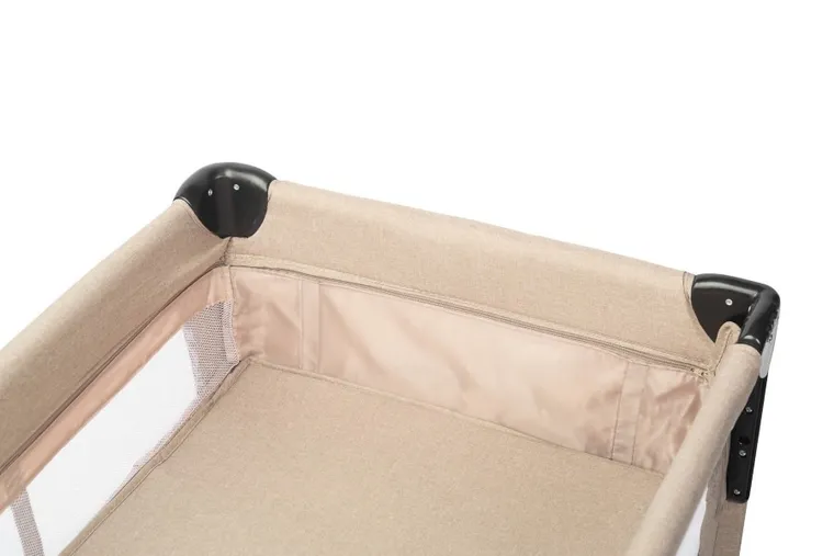 Caretero, Esti, łóżeczko turystyczne z opuszczanym bokiem, Brown