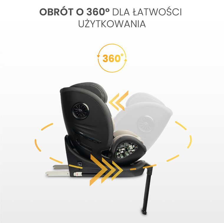 Caretero, Fortis i-Size, fotelik samochodowy, graphite, 40-150 cm